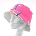 Promotional Custom Made Pink Printed Cotton Cute Fashion Sunhat Bucket Hat Cap